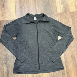 Boxercraft gray full zip up athletic comfy jacket sweatshirt